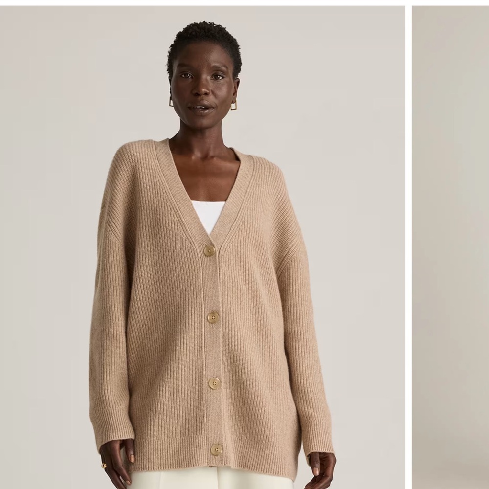 Quince oversized cashmere cardigan
